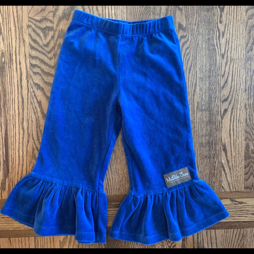 Matilda Jane velvet ruffle pants